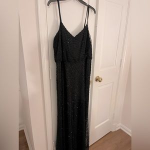 Black maxi dress almost new